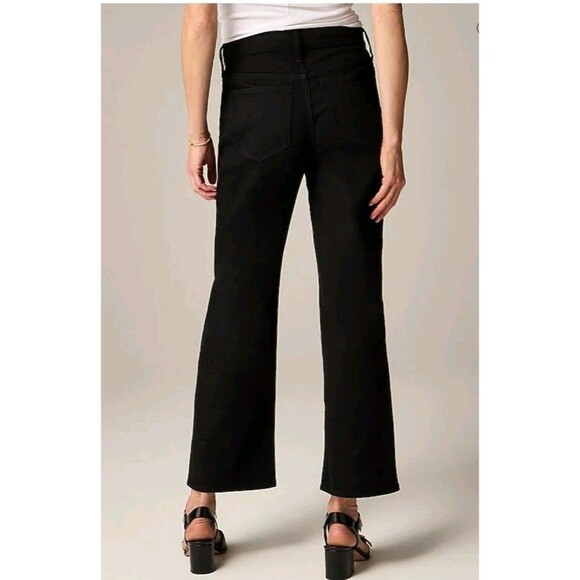J.Crew Slim Wide Jean Black SMALL FLAW BELTLOOP CC586 Size 34 NWT - Picture 2 of 12